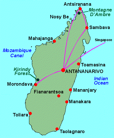 Madafascar Map